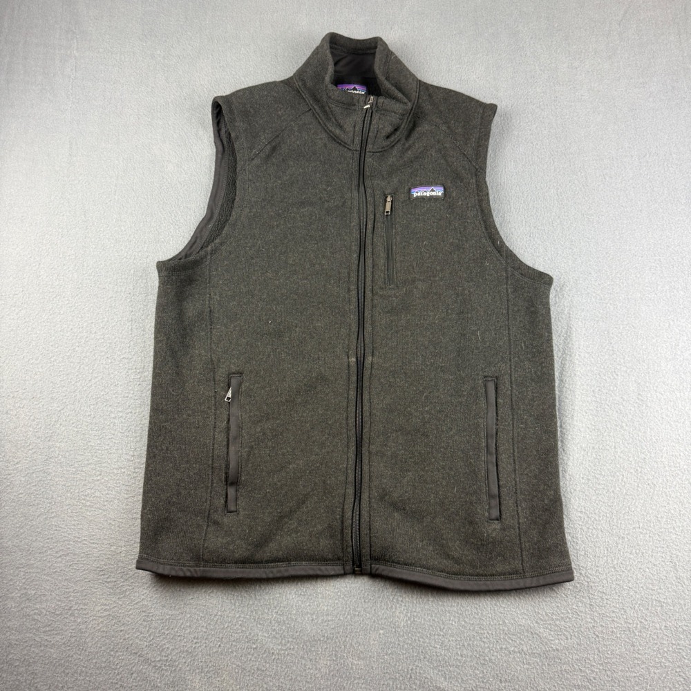Patagonia Better Sweater Vest Mens L Black Full Zip Fleece Outdoor Gorpcore Corp